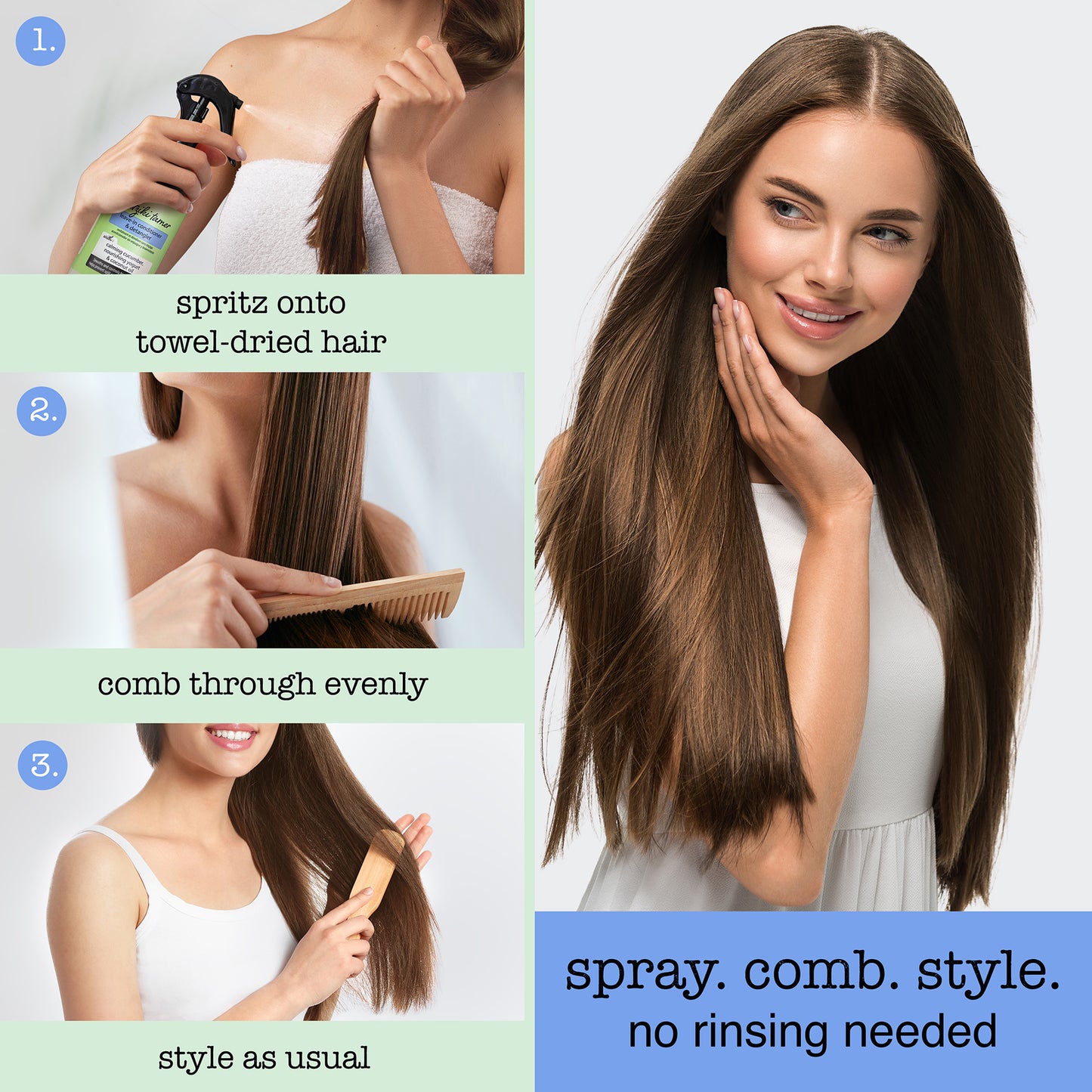 Leave-In Conditioner and Detangler | Tzatziki Taming Spray