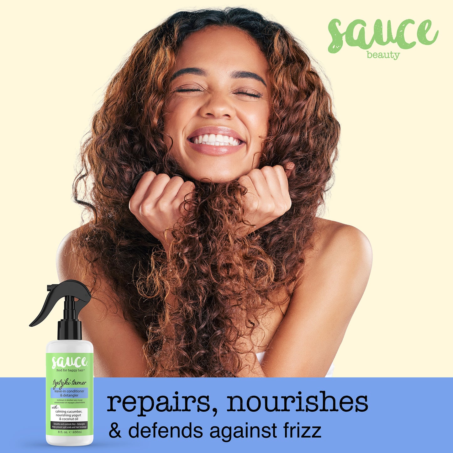 Leave-In Conditioner and Detangler | Tzatziki Taming Spray