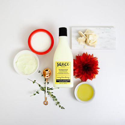 Moisturizing Conditioner Creamy House Dressing Bottle And Ingredients